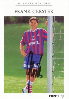 Frank Gerster  1996/1997 FC Bayern München Fußball Autogrammkarte original signiert 