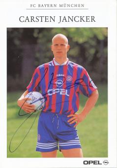 Carsten Jancker  1996/1997 FC Bayern München Fußball Autogrammkarte original signiert 