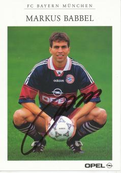 Markus Babbel  1998/1999 FC Bayern München Fußball Autogrammkarte original signiert 
