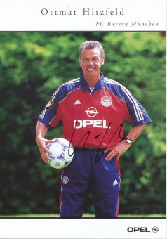 Ottmar Hitzfeld  2000/2001  FC Bayern München Fußball Autogrammkarte original signiert 