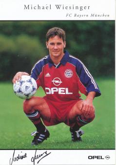 Michael Wiesinger  2000/2001  FC Bayern München Fußball Autogrammkarte original signiert 