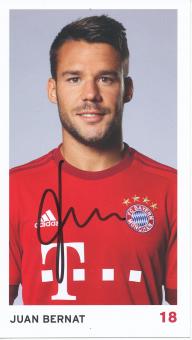 Juan Bernat  2015/2016  FC Bayern München Fußball Autogrammkarte original signiert 