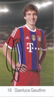 Gianluca Gaudino  2014/2015  FC Bayern München Fußball Autogrammkarte original signiert 