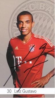 Luiz Gustavo  2012/2013  FC Bayern München Fußball Autogrammkarte original signiert 