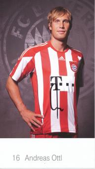 Andreas Ottl   2010/2011  FC Bayern München Fußball Autogrammkarte original signiert 