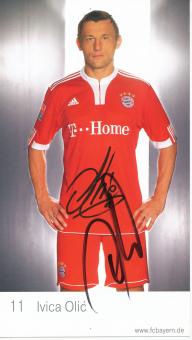 Ivica Olic  2019/2010  FC Bayern München Fußball Autogrammkarte original signiert 