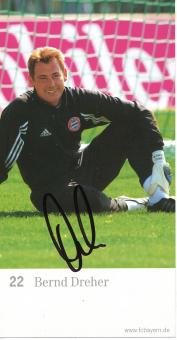 Bernd Dreher  2002/2003  FC Bayern München Fußball Autogrammkarte original signiert 