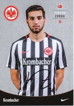 Furkan Zorba  2016/2017  Eintracht Frankfurt Fußball Autogrammkarte original signiert 
