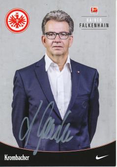 Rainer Falkenhain  2016/2017  Eintracht Frankfurt Fußball Autogrammkarte original signiert 