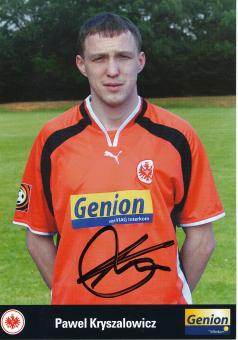 Pawel Kryszalowicz  2000/2001  Eintracht Frankfurt Fußball Autogrammkarte original signiert 