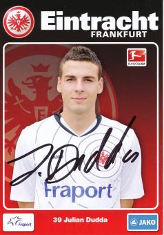 Julian Dudda  2011/2012  Eintracht Frankfurt Fußball Autogrammkarte original signiert 