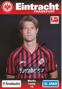 Martin Lanig  2012/2013  Eintracht Frankfurt Fußball Autogrammkarte original signiert 