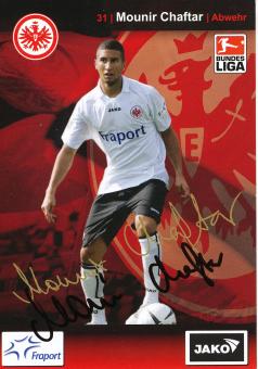 Mounir Chaftar  2007/2008  Eintracht Frankfurt Fußball Autogrammkarte original signiert 