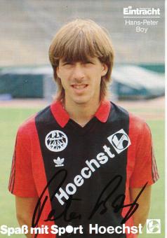 Hans Peter Boy  1986/1987  Eintracht Frankfurt Fußball Autogrammkarte original signiert 