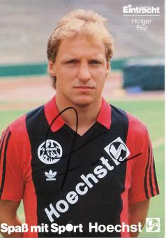 Holger Friz  1986/1987  Eintracht Frankfurt Fußball Autogrammkarte original signiert 