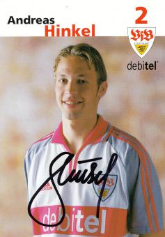 Andreas Hinkel  2001/2002 VFB Stuttgart Fußball Autogrammkarte original signiert 
