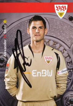 Alexander Stolz  2007/2008 VFB Stuttgart Fußball Autogrammkarte original signiert 