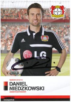 Daniel Niedzkowski  2013/2014  Bayer 04 Leverkusen Fußball Autogrammkarte original signiert 