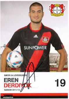 Eren Derdiyok  2011/2012  Bayer 04 Leverkusen Fußball Autogrammkarte original signiert 