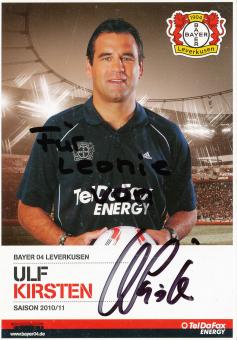 Ulf Kirsten  2010/2011  Bayer 04 Leverkusen Fußball Autogrammkarte original signiert 