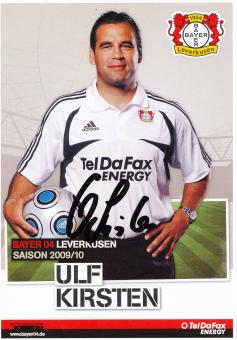 Ulf Kirsten  2009/2010  Bayer 04 Leverkusen Fußball Autogrammkarte original signiert 