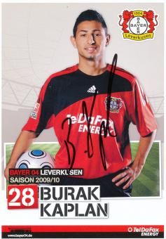 Burak Kaplan  2009/2010  Bayer 04 Leverkusen Fußball Autogrammkarte original signiert 