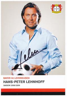 Hans Peter Lehnhoff  2008/2009  Bayer 04 Leverkusen Fußball Autogrammkarte original signiert 