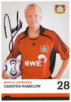 Carsten Ramelow   2006/2007  Bayer 04 Leverkusen Fußball Autogrammkarte original signiert 