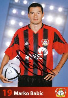 Marko Babic   2004/2005  Bayer 04 Leverkusen Fußball Autogrammkarte original signiert 