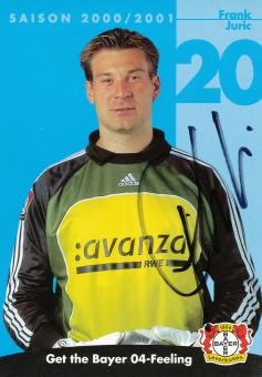Frank Juric  2000/2001  Bayer 04 Leverkusen Fußball Autogrammkarte original signiert 