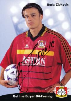 Boris Zivkovic  1998/1999  Bayer 04 Leverkusen Fußball Autogrammkarte original signiert 