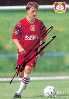 Niko Kavac  1997/1998  Bayer 04 Leverkusen Fußball Autogrammkarte original signiert 