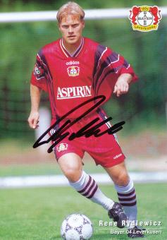 Rene Rydlewicz  1997/1998  Bayer 04 Leverkusen Fußball Autogrammkarte original signiert 