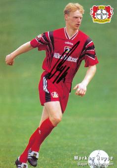 Markus Happe  1996/1997  Bayer 04 Leverkusen Fußball Autogrammkarte original signiert 