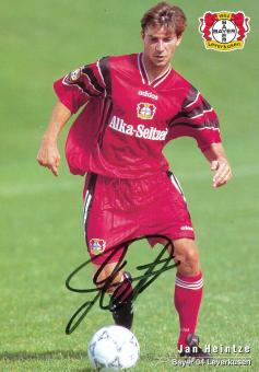 Jan Heintze  1996/1997  Bayer 04 Leverkusen Fußball Autogrammkarte original signiert 