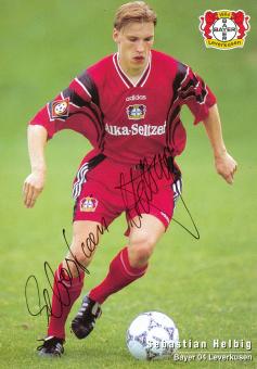 Christian Helbig  1996/1997  Bayer 04 Leverkusen Fußball Autogrammkarte original signiert 