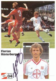 Florian Hinterberger  1.8.1986  Bayer 04 Leverkusen Fußball Autogrammkarte original signiert 