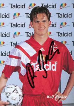 Ralf Becker  15.06.1993  Bayer 04 Leverkusen Fußball Autogrammkarte original signiert 