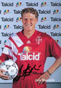 Jens Haustein  15.06.1993  Bayer 04 Leverkusen Fußball Autogrammkarte original signiert 