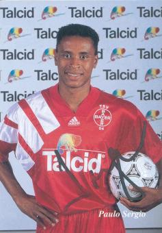 Paulo Sergio  15.8.1993  Bayer 04 Leverkusen Fußball Autogrammkarte original signiert 
