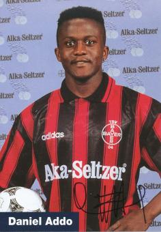 Daniel Addo 1995/1996  Bayer 04 Leverkusen Fußball Autogrammkarte original signiert 