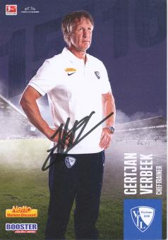 Gertjan Verbeek  2015/2016 VFL Bochum  Fußball Autogrammkarte original signiert 
