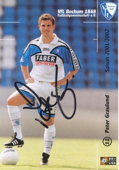 Peter Graulund  2001/2002  VFL Bochum  Fußball Autogrammkarte original signiert 