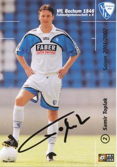 Samir Toplak  2001/2002  VFL Bochum  Fußball Autogrammkarte original signiert 