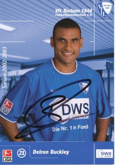 Delron Buckley  2002/2003  VFL Bochum  Fußball Autogrammkarte original signiert 