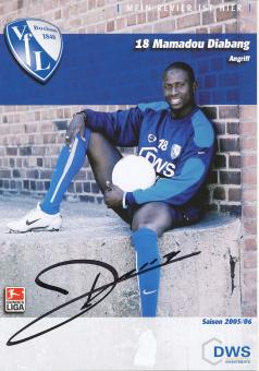 Mamadou Diabang  2005/2006  VFL Bochum  Fußball Autogrammkarte original signiert 