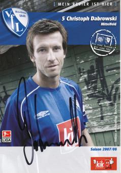 Christoph Dabrowski  2007/2008  VFL Bochum  Fußball Autogrammkarte original signiert 