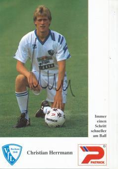 Christian Herrmann  1992/1993  VFL Bochum  Fußball Autogrammkarte original signiert 