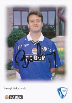 Henryk Baluszynski  1995/1996  VFL Bochum  Fußball Autogrammkarte original signiert 