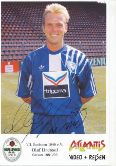 Olaf Dressel   1991/1992  VFL Bochum  Fußball Autogrammkarte original signiert 